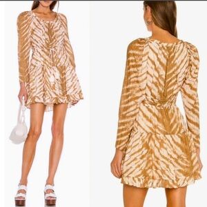 Ulla Johnson Gold Cream Tiered Dress